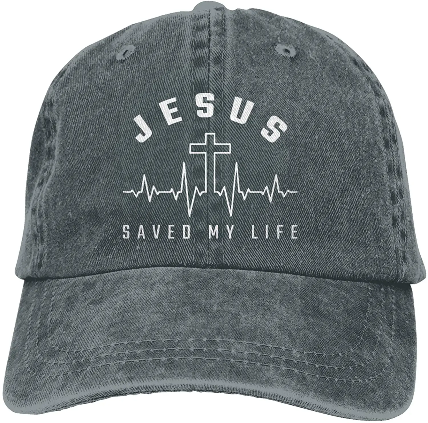 

Best Selling 2020 new Cellova Jesus Saved My Life Hat,Religious Christian Baseball Cap Washed Cotton Denim Dad Hat for Men Women