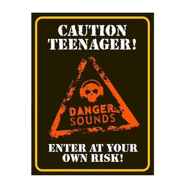 

Caution Teenager Retro Tin Sign Metal Sign Metal Poster Metal Decor Metal Painting Wall Sticker Wall Sign Wall Decor