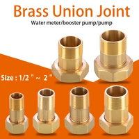 brass hex union pipe fitting adapter 12%ef%bc%8234%ef%bc%821%ef%bc%821 2%ef%bc%821 5%ef%bc%822%ef%bc%82male to female copper reducing coupler connector water gas pipe joint