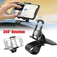 car dashboard mount phone holder stand hud clip 360 degree rotation universal gps bracket for iphone xiaomi huawei samsung