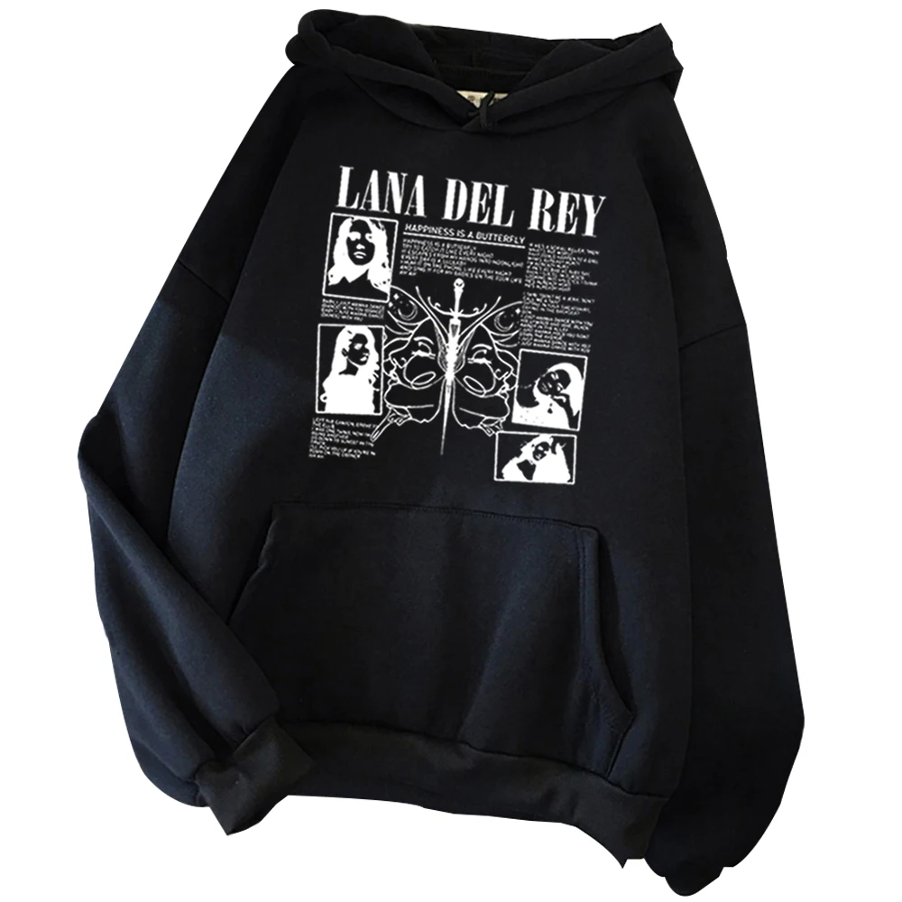 Толстовка с капюшоном Лана Дель Рей счастье-это реальное худи музыкой свитшот