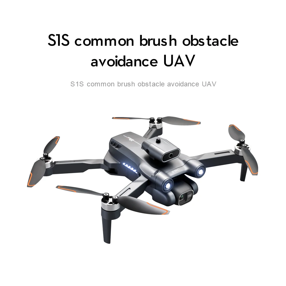 S1S RC Mini Drone 4k Profesional HD Camera Quadcopter Dron FPV Optical Flow Obstacle Avoidance Brushless Foldable Helicopter Toy enlarge