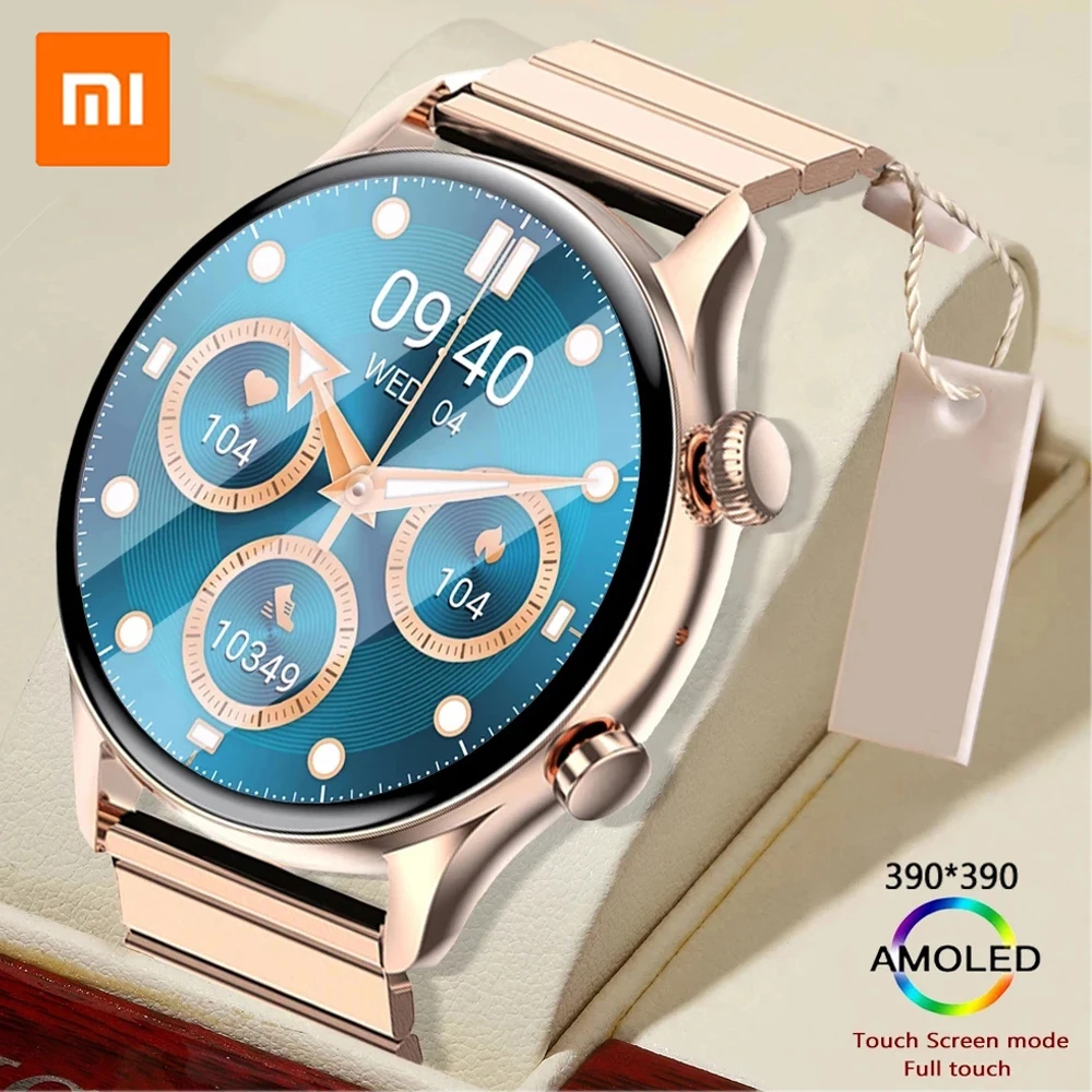 

Смарт-часы Xiaomi для мужчин и женщин, модные спортивные Смарт-часы с сенсорным экраном, с функцией вызова, С Пульсометром