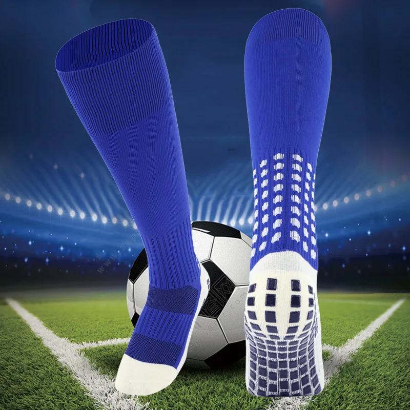 9-Color Men's Football Socks With Anti Slip Breathable Adhesive Design Sports Socks Outdoor Playground Running Skateboarding