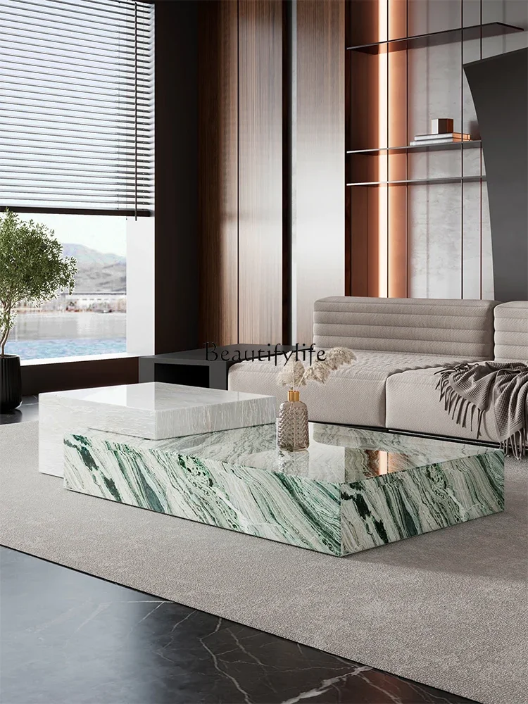 Кофейный столик из натурального мрамора роскошный высококачественный