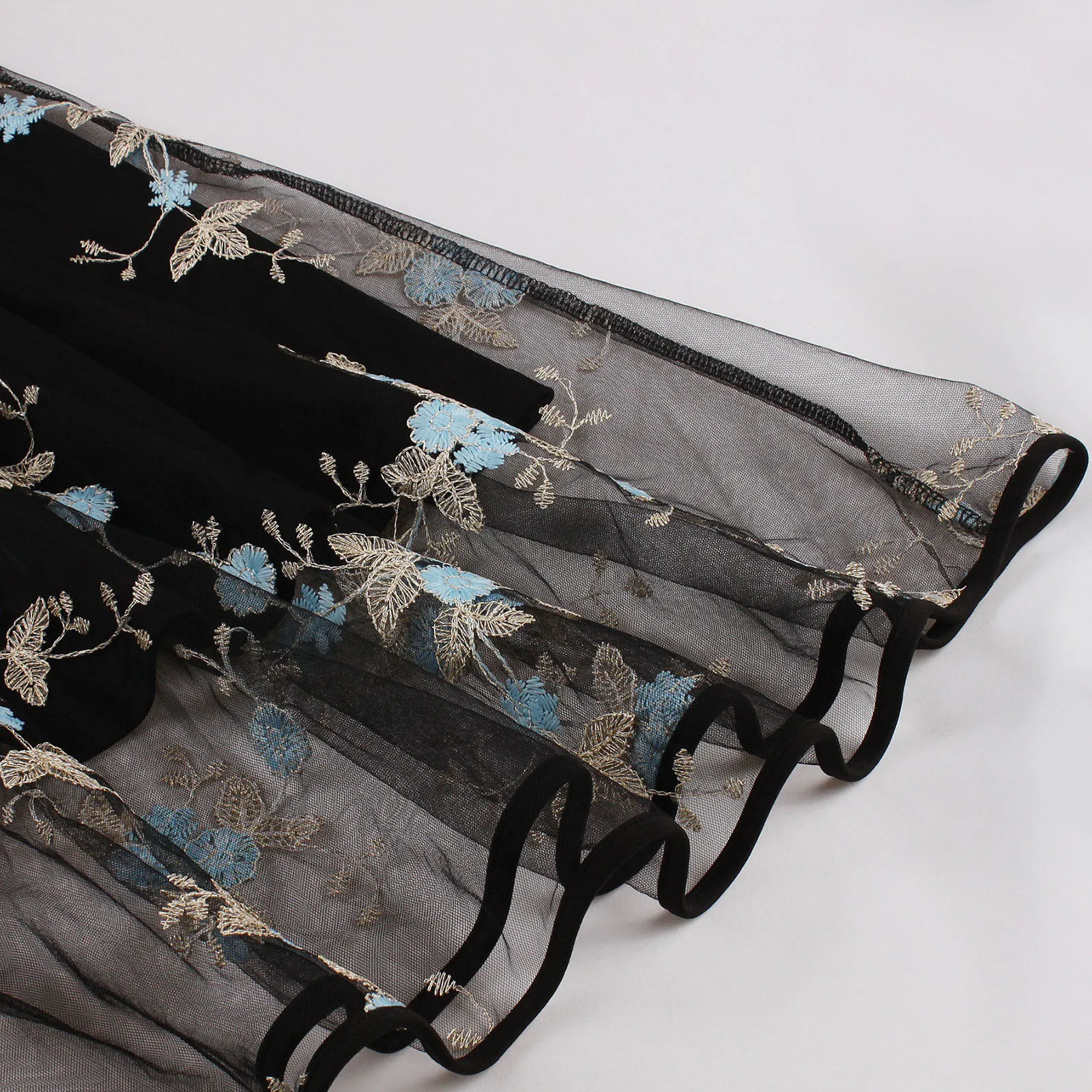 Сетчатое ретро-платье с вышивкой элегантное женское платье на бретельках тонкой