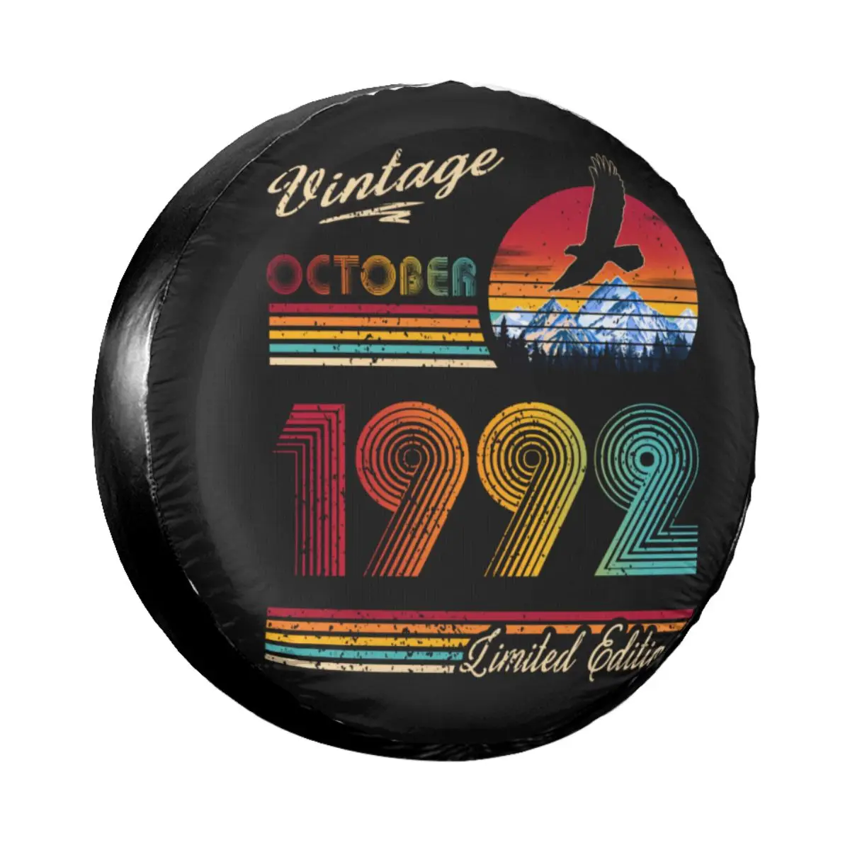 

October 1992 Spare Wheel Tire Cover Case Bag Pouch for Jeep Pajero Birthday Vehicle Accessories 14" 15" 16" 17"