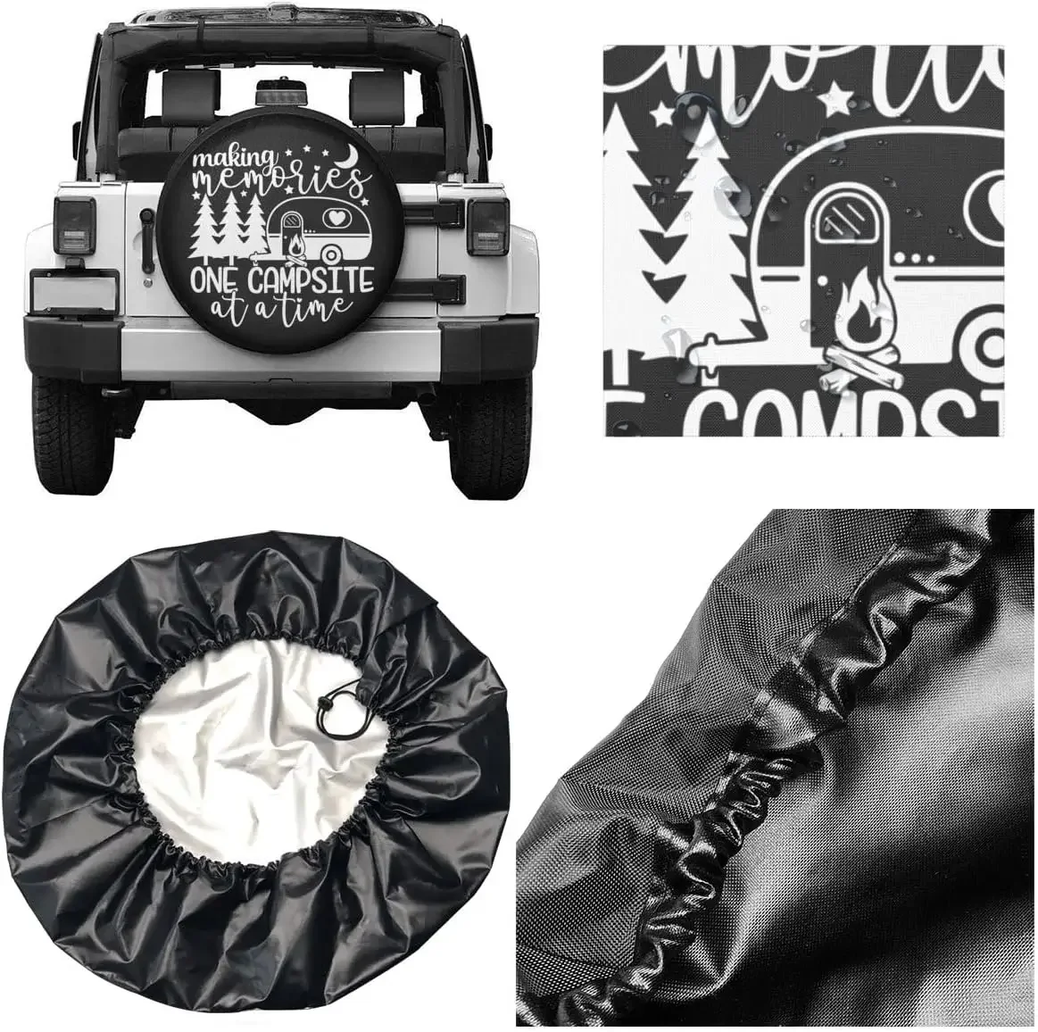 Чехол для запасного колеса памяти автофургона прицепа кемпера защита колес от