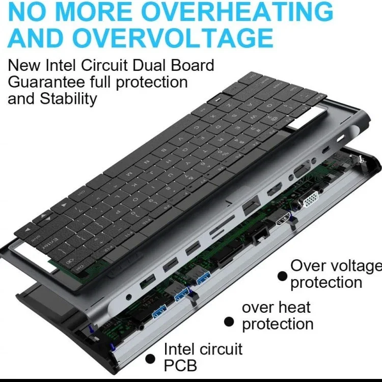 Высокое качество QGeeM 11 в 1 адаптер-концентратор-удлинитель TYPE-C с функцией