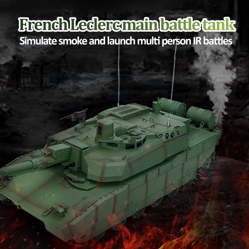 Фото Радиоуправляемый танк Tongde 1/16 H2408 Leclerc Battle Tank RTR Инфракрасная система BB Стрельба 320 градусов 2,4 ГГц Модель игрушек с дистанционным управлением №3