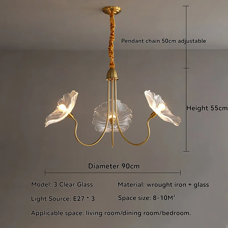 

Подвесная люстра Artpad Lotus Leaf из стекла