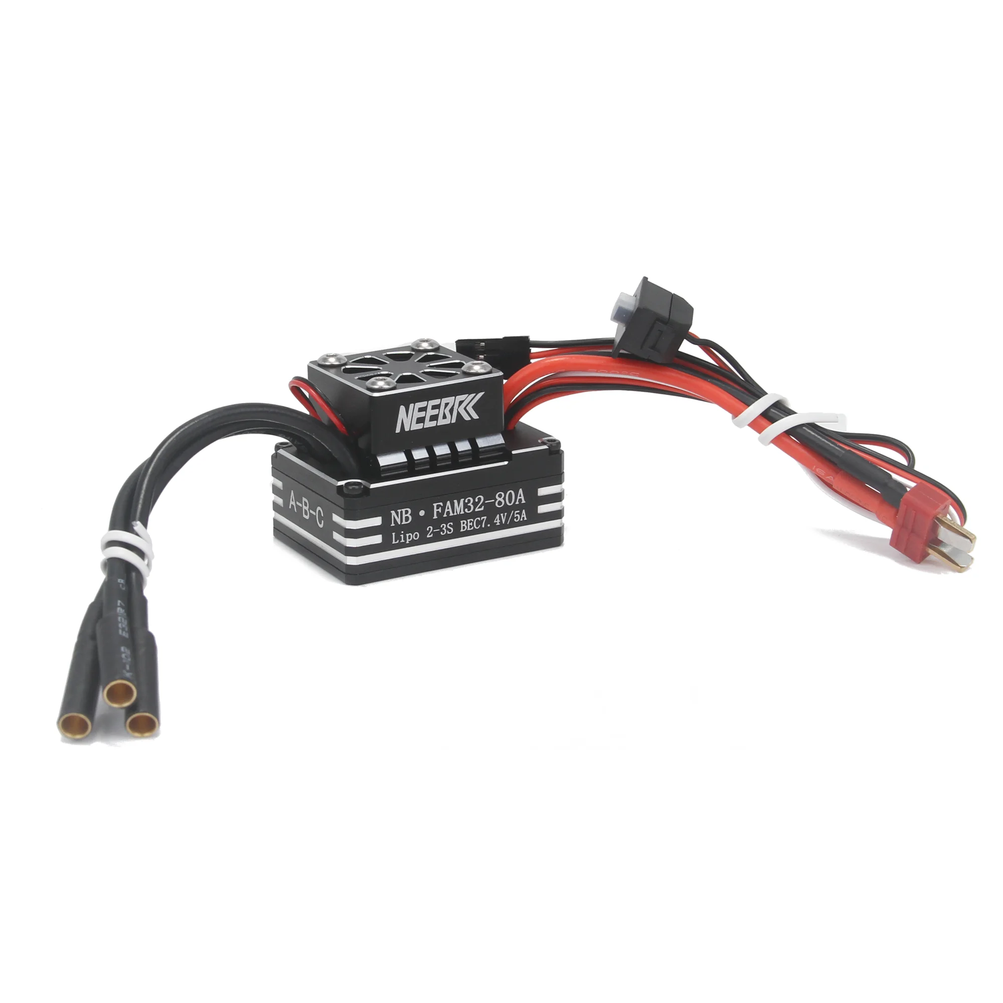 Фото NEEBRC AM32 80A Бесщеточный ESC Metal 2-3S BEC с охлаждающим вентилятором для 1/8 1/10 RC Crawler Car Off Road AXIAL TRAXXAS RC4WD 3542 Motor №3
