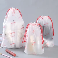 cute transparent waterproof travel cosmetic bag women makeup case bath make up toiletry wash beauty kit storage pouch