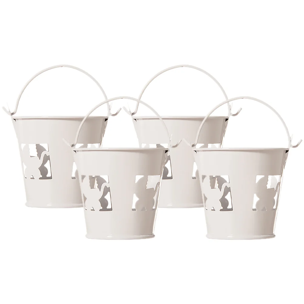 

Bucket Buckets Mini Candy Tinplate Tin Easter Metal Flower Pails Box Party Decorative Planter Toy Pot Favors Sand Serving Beach