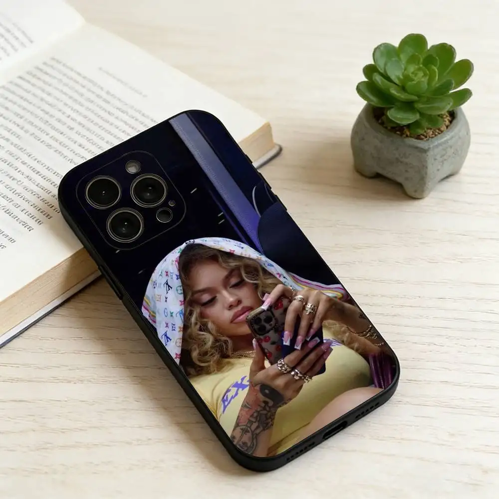 Фото Чехол для телефона Latto Big M-Mama R-Rapper для iPhone 17, 16, 15, 14, 13, 12, 11 Plus, Pro Max, XS, мягкий силиконовый черный чехол, подарок. №4