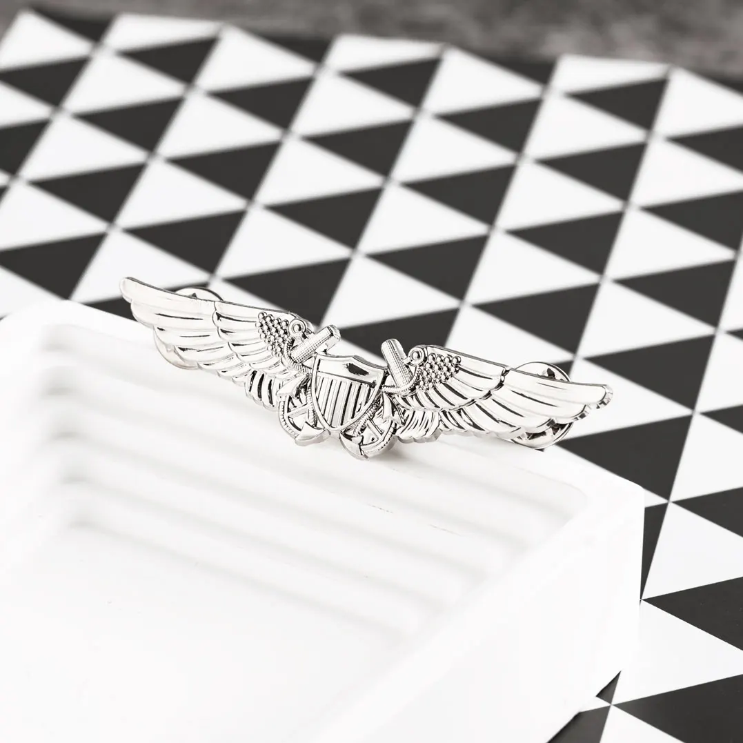 Значок с крыльями армии США военный пилот металлический значок командного