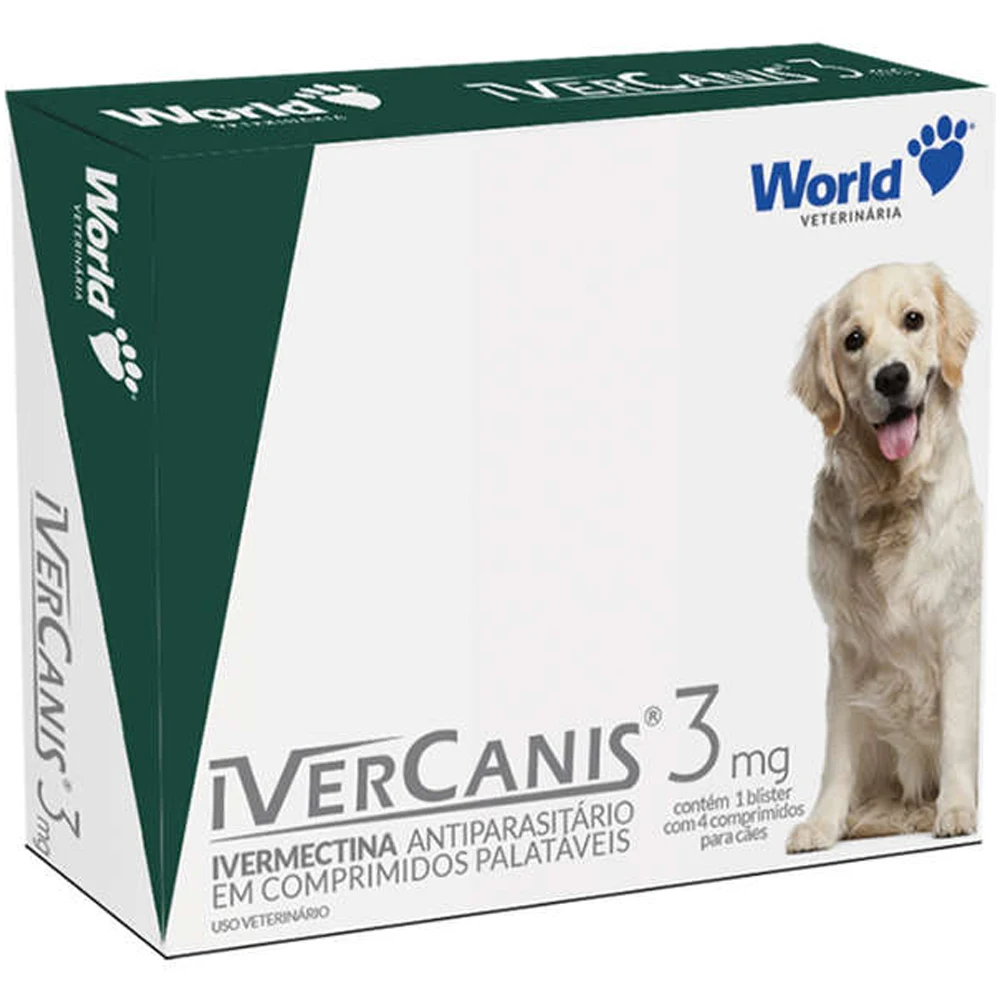

Ivercanis 3mg Dogs Up to 15kg 4 Tablets