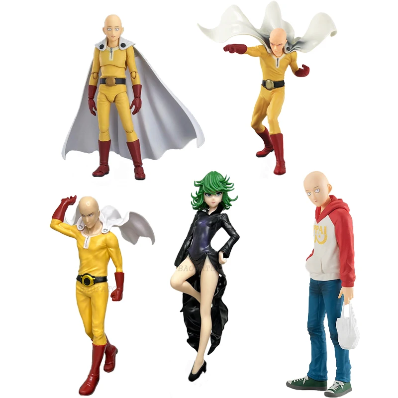 

18cm POP UP PARADE One-Punch Man Anime Figure Saitama OPPAI Hoodie Ver Action Figure Tatsumaki Figure Collection Model Doll Toys