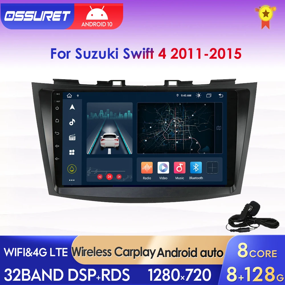 Автомобильный мультимедийный плеер Android для Suzuki Swift 4 2011-2015 Swift4 CarPlay Автомагнитола