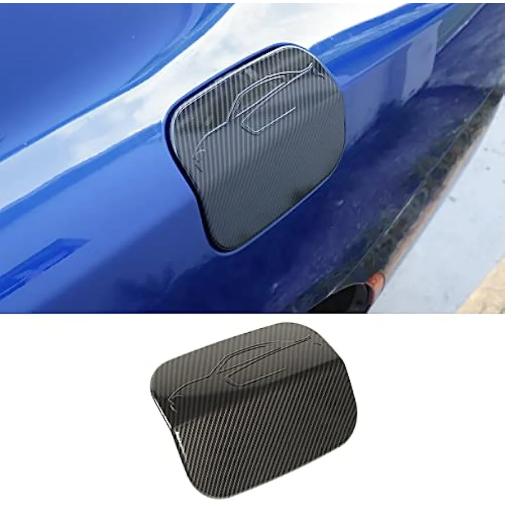 

Fuel Tank Gas Door Cover Trim For Dodge Charger Accessories 2015-2021 Carbon Fiber