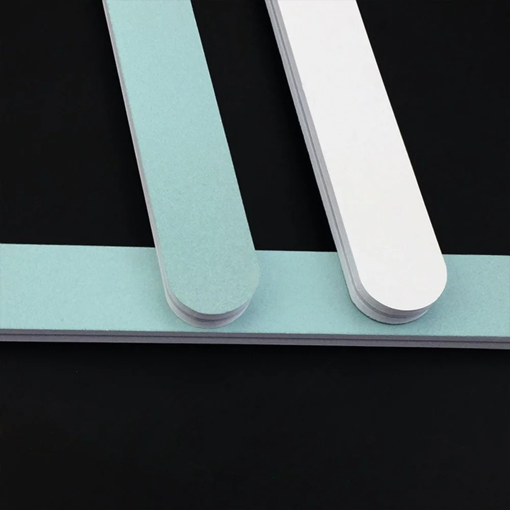 30pcs Green and white thickened polishing strip nail polish strip polishing file images - 6