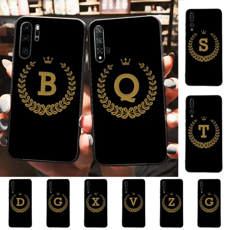 

Crown Letter Phone Case for Huawei P30 40 20 10 8 9 lite pro plus Psmart2019