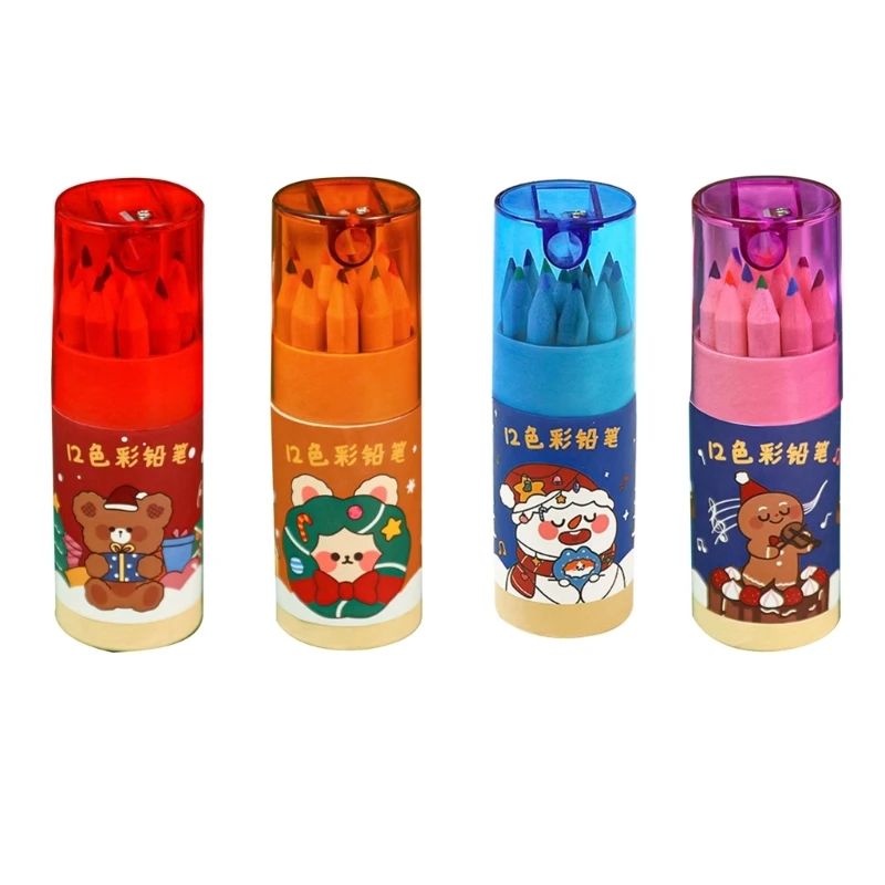 

Цветные карандаши с точилкой для художников и цветные карандаши для взрослых и детей DXAB, 12 штук