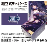 anime genshin impact tabletop card case japanese game storage box case collection holder gifts cosplay