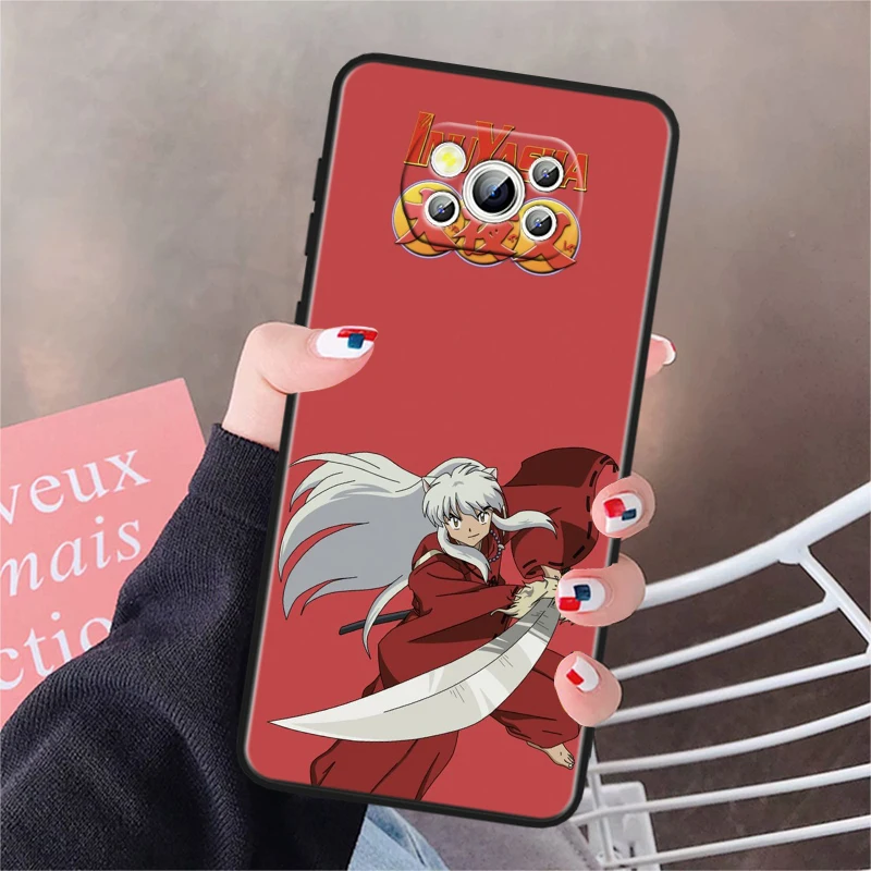 Красивый чехол для телефона из аниме Inuyasha Xiaomi Poco F2 F3 F4 F5 X2 X3 X4 X5 C40 C65 M3 M4 M5 M6 Pro GT NFC