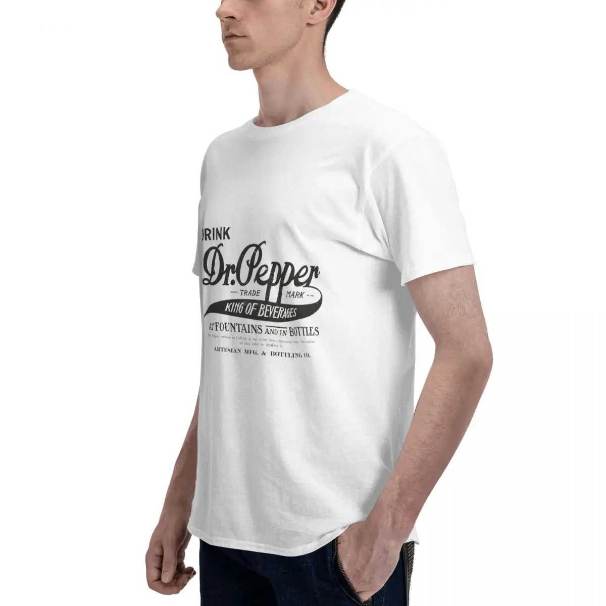 Футболка Dr. Pepper - King Of напитки хлопковый топ Однотонная футболка топы футболки