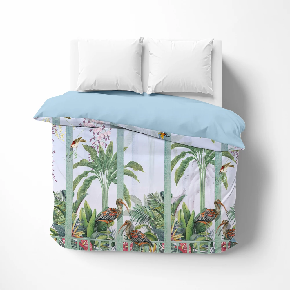 

1Pc Luxury Duvet cover Quilt Cover Blanket/Comfortable Case Bedding 140x200 150x200 135x200 240x220 Customized size tropic tree