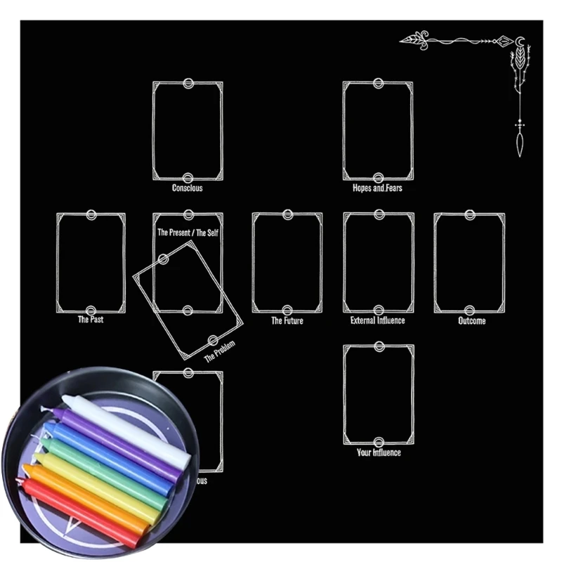 Квадратный маятниковый коврик алтарная скатерть настольная игра карточный