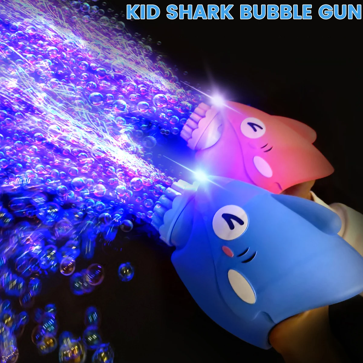

Shark Bubble Machine with 15 Holes High Output Electric Bubble Machine Toy Battery Operated Bubble Blower Toy