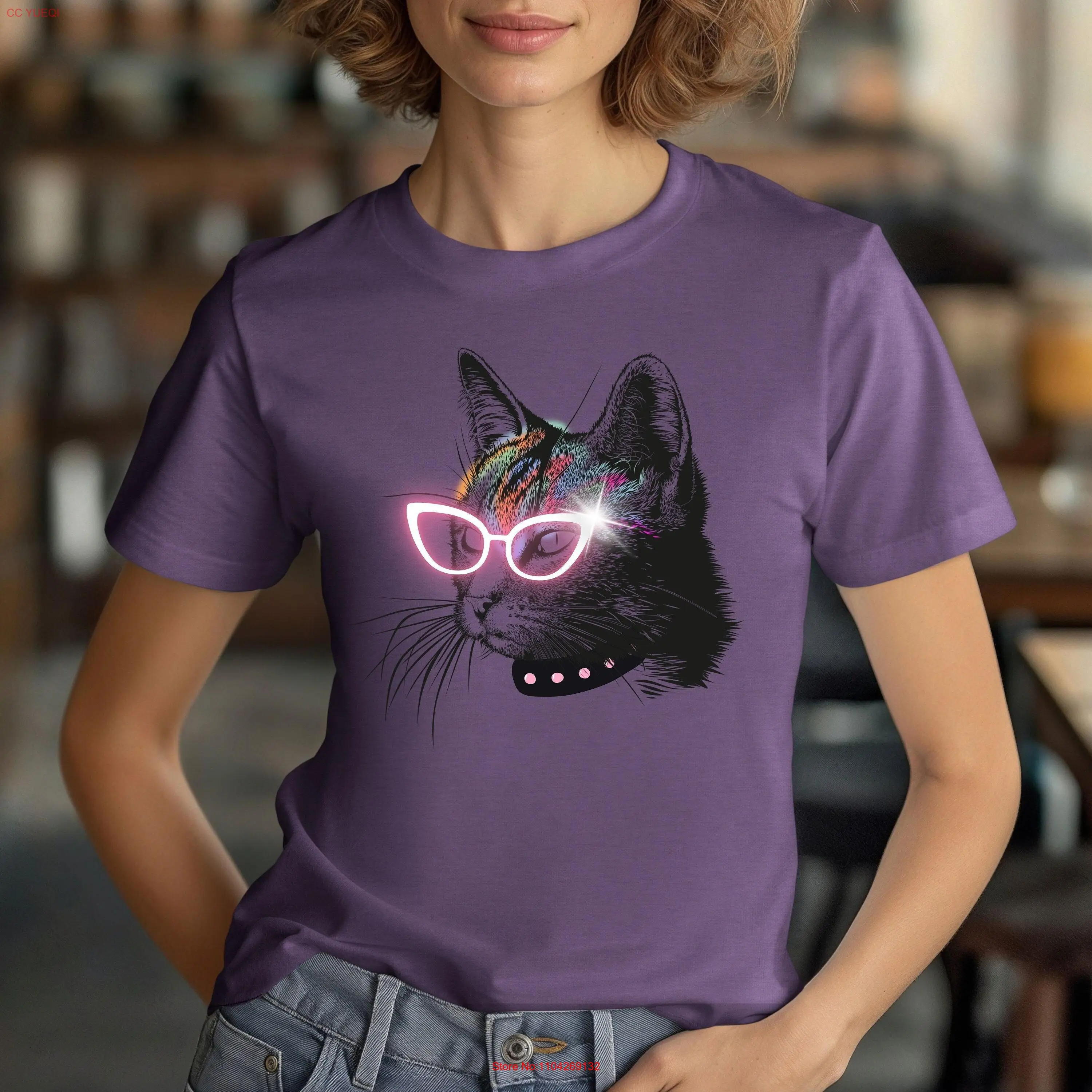 Футболка для любителя кошек рубашка мамы папы животного лучший друг с длинными