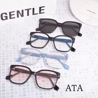 2021 korean brand gentle ata eyeglasses women men aceate square sunglasses prescription glasses frames