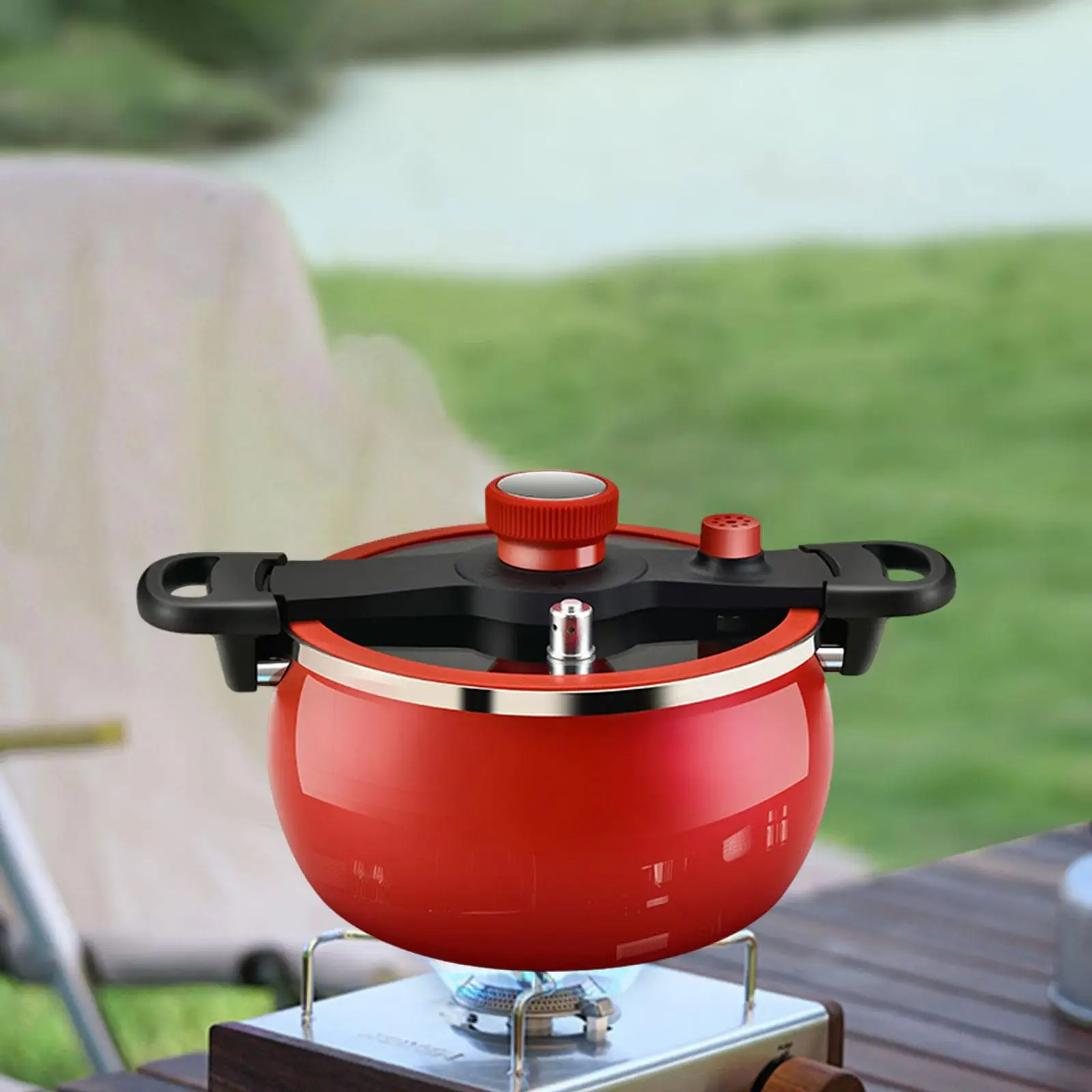 Pressure Pot for All Hob Types 7L Safe Lock Multifunction Micro Pressure Pan for Camping Commercial Outdoor Kitchen Household Pressure Pot for All Hob Types 7L Safe Lock Multifunction Micro Pressure Pan for Camping Commercial Outdoor Kitchen Household