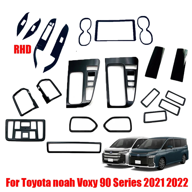 

Глянцевая крышка переключателя стеклоподъемника черного цвета из АБС-пластика для Toyota с изображением Ноя Voxy 90 серии 2021 2022