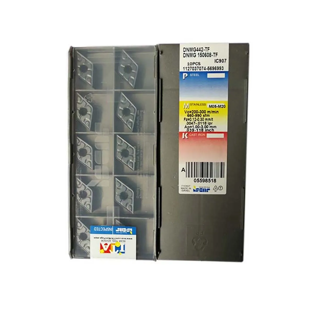 

ISCAR 100% Original DNMG DNMG15 DNMG150608 TF IC907 Medium Carbide Turning Inserts