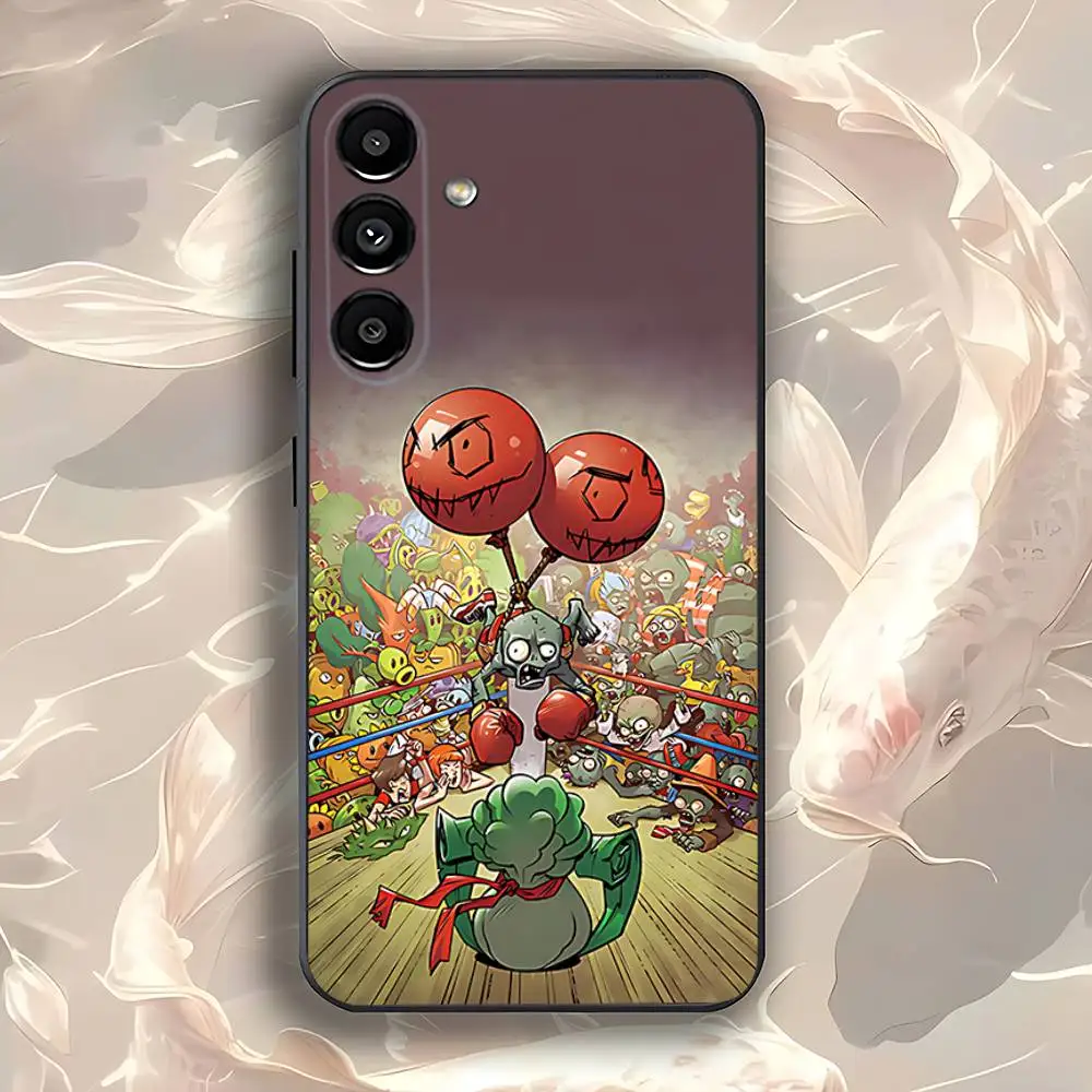 Фото Мягкий черный чехол для телефона P-Plants vs Zombies Game для Samsung Galaxy A73,31,32,72,41,53,52,71,22,5G,Note,J7,8,9 №4