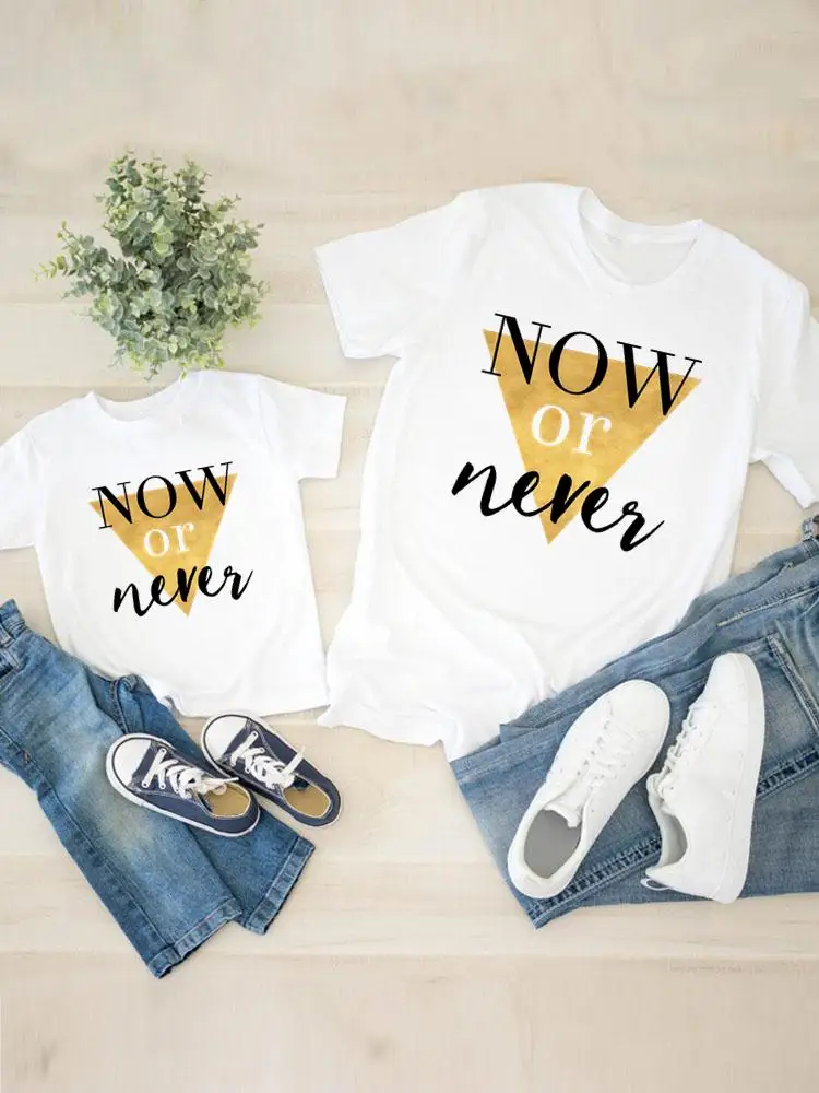 

Graphic Letter 90s Cute Fashion T-shirt Tee Women Child Kid Clothing Boy Girl Summer Family Matching Outfits Mom Mama Clothes