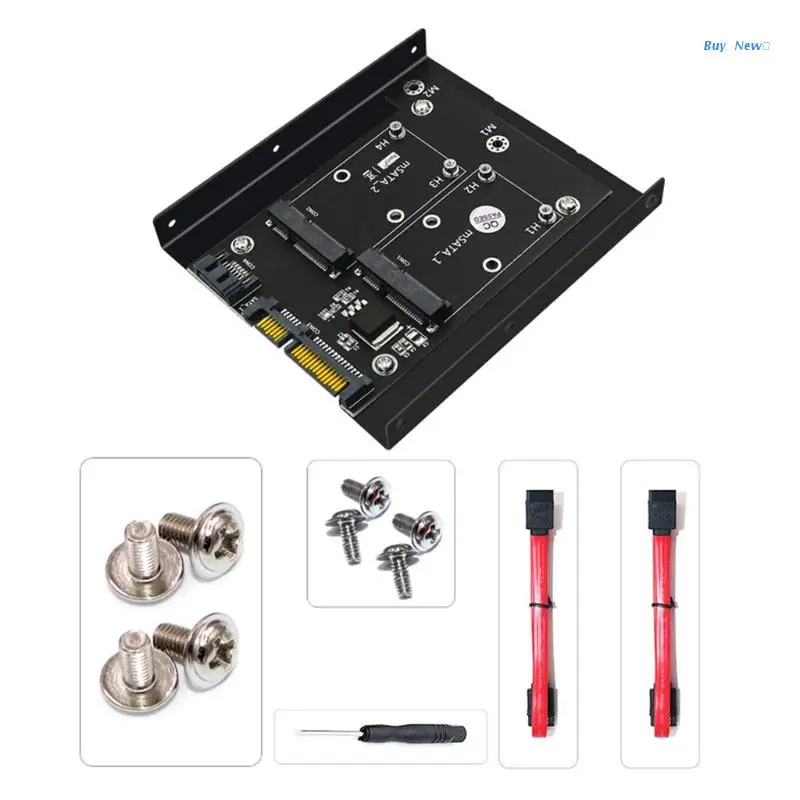 

Переходник MSATA SSD на Dual 3,0, переходник MSATA SSD, переходная карта с кронштейном для жесткого диска 3,5 дюйма для ПК и ноутбуков