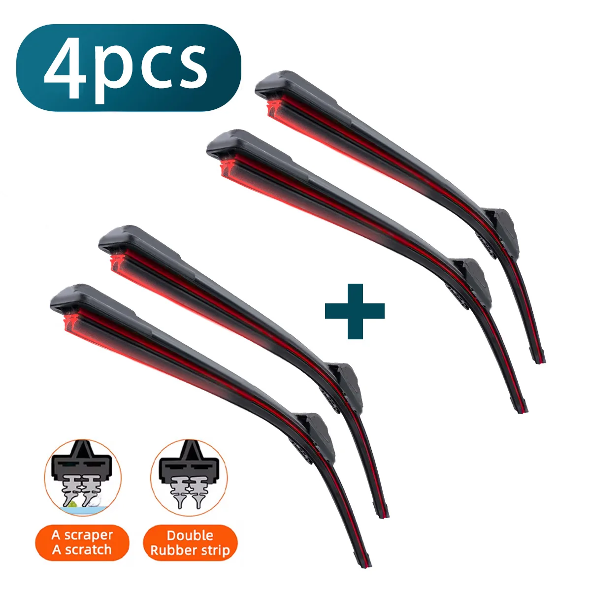 

Двойной резиновый автомобильный дворник для Ford Mondeo 4 Fusion MK3, хэтчбек, передние щетки стеклоочистителя, режущая часть, аксессуары, стеклоочиститель ветрового стекла