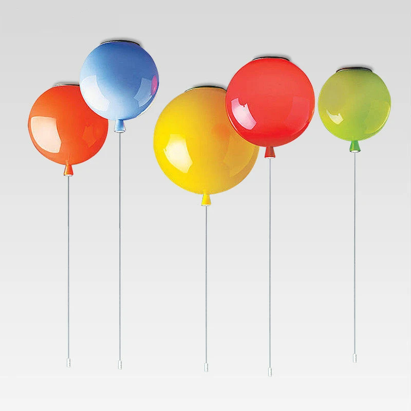 

Nordic Ceiling Lights Colorful Balloon Ceiling Lamp For Living Room Children's Room Study Decor Modern Home E27 Kitchen Fixtures