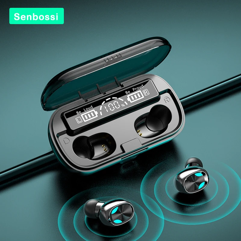 

Tws-стереонаушники Senbossi с поддержкой Bluetooth и микрофоном