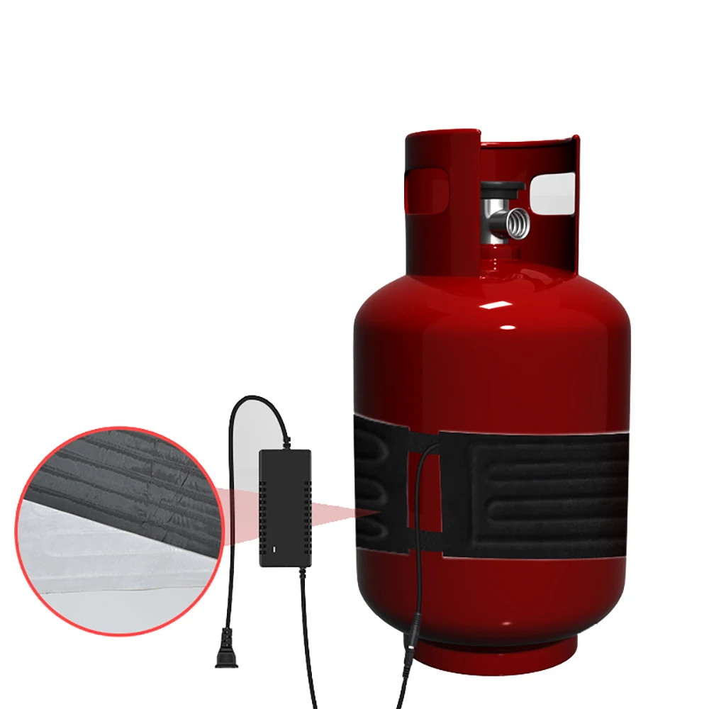 Нагреватель бака для жидкого газа, 220 В, 15 кг, стальной цилиндр, электрический нагревательный ремень, газовый баллон, PTC, вспомогательный обогреватель, X мм