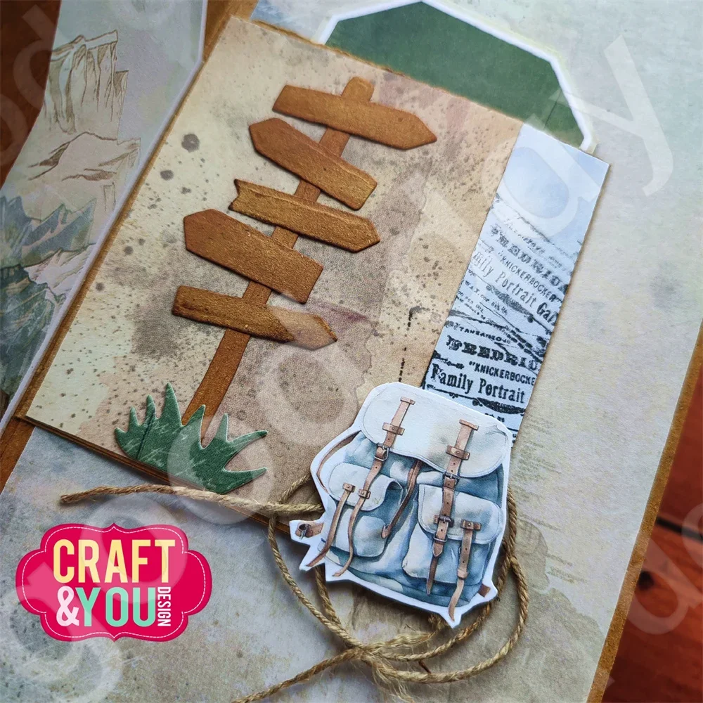 Городские вывески горы металлические Вырубные штампы для сделай сам скрапбукинг