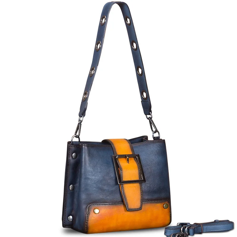 

Винтажная кожаная женская сумка, женские сумки через плечо, женские маленькие сумки, сумка-мессенджер из воловьей кожи первого слоя