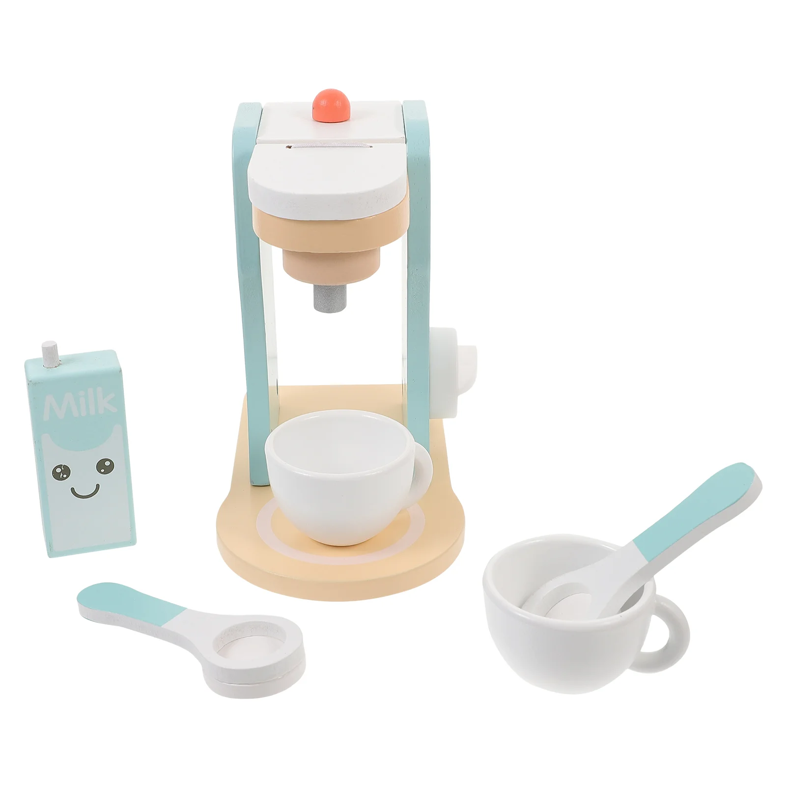 

Coffee Maker Toy Kitchen Wooden Mini Toys Machine Kids Bread Pretend For Puzzle Appliances