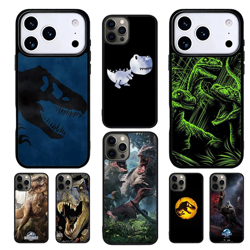 Фото Чехол для телефона с рисунком динозавра Тираннозавр Рекс для iPhone 17, 16, 15, 14, 13, 12, 11 Pro Max Plus, 16E, 17 Air, мягкий чехол №1