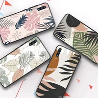 babaite palm tree leaves phone case for samsung s20 lite s21 s10 s9 plus for redmi note8 9pro for huawei y6 cover